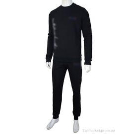 Фотография Спортивный костюм мужской Весна/осень 02924 black (5 шт. р.сетка S-2XL) "Obuvok" недорого оптом от прямого поставщика