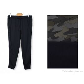 Фотография Спортивные брюки женские Весна/осень 0830-1211 black-khaki mix (30 шт. р.сетка XS-3XL) "LOOK STOCK" недорого оптом от прямого поставщика