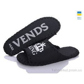 Тапки чоловічі домашні Весна/осінь 344M чорний (9 пар р.40-45) "Active" недорого оптом від прямого постачальника