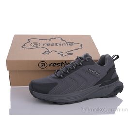 Кросівки чоловічі модні Весна/осінь TMB24094 grey (8 пар р.41-45) "Restime" недорого оптом від прямого постачальника