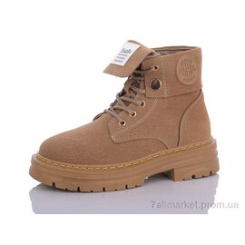 Черевики жіночі стильні Весна/осінь 2292 khaki (8 пар р.36-41) "Xifa" недорого оптом від прямого постачальника