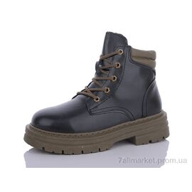 Черевики жіночі стильні Весна/осінь 2290 black (8 пар р.36-41) "Xifa" недорого оптом від прямого постачальника