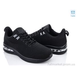 Кросівки чоловічі модні Весна/осінь J737 black (8 пар р.40-45) "Hongquan" недорого оптом від прямого постачальника