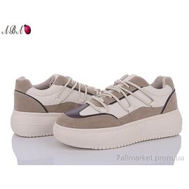 Кросівки жіночі модні Весна/осінь YB3ABA8 d.beige (8 пар р.36-41) "Aba" недорого оптом від прямого постачальника