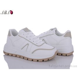 Кросівки жіночі модні Весна/осінь B1ABA34-1 white (8 пар р.36-41) "Aba" недорого оптом від прямого постачальника