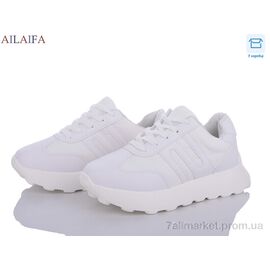 Кросівки жіночі модні Весна/осінь 2391 white піна (6 пар р.36-41) "Ailaifa" недорого оптом від прямого постачальника