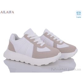 Кросівки жіночі модні Весна/осінь 2395-2 white піна (6 пар р.36-41) "Ailaifa" недорого оптом від прямого постачальника
