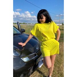 Костюм жіночий 045 yellow (42-46)(46-50) р.42-50 "VALENTINA" недорого оптом від прямого постачальника