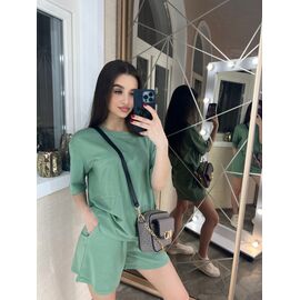 Костюм жіночий 041 green (42-46 46-50) р.42-50 "VALENTINA" недорого оптом від прямого постачальника