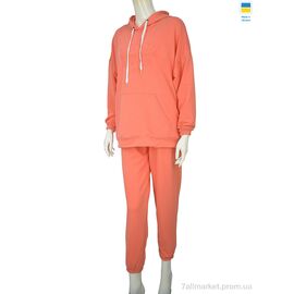 Фотография Спортивный костюм женский Весна/осень 08140-2 корал (5 шт. р.сетка 46-54) "Obuvok" недорого оптом от прямого поставщика