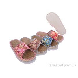 Фотография Тапки женские для дома Весна/осень A301 mix (6 пар р.36-41) "Vladimir" недорого оптом от прямого поставщика