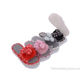 Фотография Тапки женские для дома Весна/осень A 344 mix (6 пар р.36-41) "Vladimir" недорого оптом от прямого поставщика