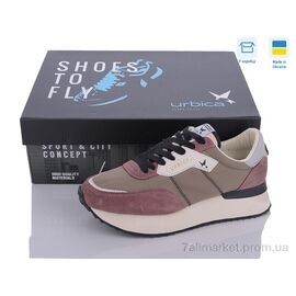 Кросівки жіночі модні Весна/осінь UWB24096 broze-pink (8 пар р.36-41) "Restime" недорого оптом від прямого постачальника