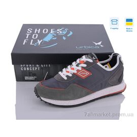 Кросівки чоловічі модні Весна/осінь UMB24097 grey (8 пар р.41-46) "Restime" недорого оптом від прямого постачальника