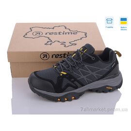 Кросівки чоловічі модні Весна/осінь OMB24050 grey (8 пар р.41-45) "Restime" недорого оптом від прямого постачальника