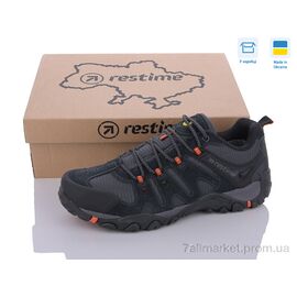 Кросівки чоловічі модні Весна/осінь OMB24048 grey-navy (8 пар р.41-45) "Restime" недорого оптом від прямого постачальника