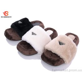 Фотография Тапки женские для дома Весна/осень 8805 mix (12 пар р.37-40) "SCARRHETT" недорого оптом от прямого поставщика
