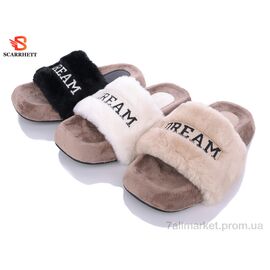 Фотография Тапки женские для дома Весна/осень 8803 mix (12 пар р.37-40) "SCARRHETT" недорого оптом от прямого поставщика