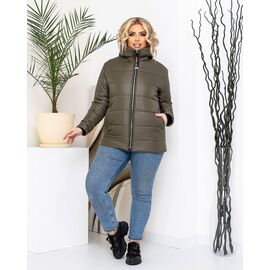 Фотография Куртка женская демисезонная 021 khaki р.48-58 "Bulavka" недорого оптом от прямого поставщика