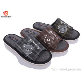 Фотография Тапки женские для дома Весна/осень HT780 mix (24 пар р.36-41) "SCARRHETT" недорого оптом от прямого поставщика