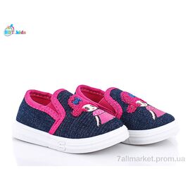 Фотография Слипоны детские без шнурков Весна/осень H1202-1 (12 пар р.21-26) "BBT" недорого оптом от прямого поставщика