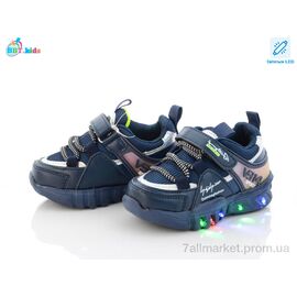 Фотография Кроссовки детские модные Весна/осень H5092-1 Led (8 пар р.21-26) "BBT" недорого оптом от прямого поставщика