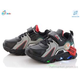 Фотография Кроссовки детские модные Весна/осень H5095-2 LED (8 пар р.26-31) "BBT" недорого оптом от прямого поставщика