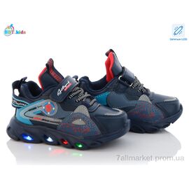 Фотография Кроссовки детские модные Весна/осень H5093-1 LED (8 пар р.26-31) "BBT" недорого оптом от прямого поставщика