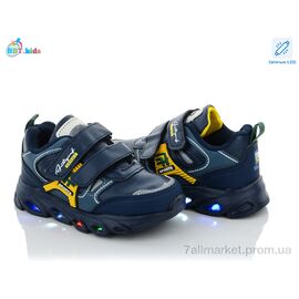 Фотография Кроссовки детские модные Весна/осень H5770-1 LED (8 пар р.27-32) "BBT" недорого оптом от прямого поставщика