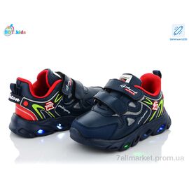 Фотография Кроссовки детские модные Весна/осень H5761-3 LED (8 пар р.26-31) "BBT" недорого оптом от прямого поставщика