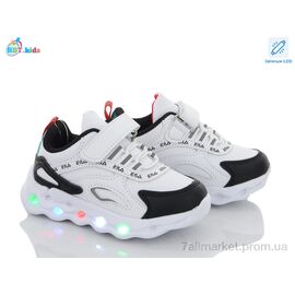 Фотография Кроссовки детские модные Весна/осень H6108-1 LED (8 пар р.26-31) "BBT" недорого оптом от прямого поставщика