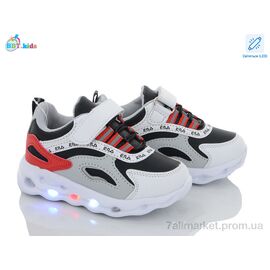 Кросівки дитячі модні Весна/осінь H6108-5 LED (8 пар р.26-31) "BBT" недорого оптом від прямого постачальника