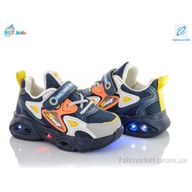 Фотография Кроссовки детские модные Весна/осень H6063-1 LED (8 пар р.22-27) "BBT" недорого оптом от прямого поставщика