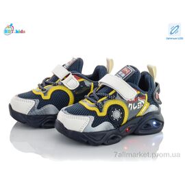 Фотография Кроссовки детские модные Весна/осень H6067-1 LED (8 пар р.22-27) "BBT" недорого оптом от прямого поставщика
