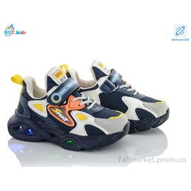 Фотография Кроссовки детские модные Весна/осень H6065-1 LED (8 пар р.26-31) "BBT" недорого оптом от прямого поставщика