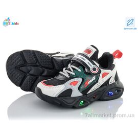 Фотография Кроссовки детские модные Весна/осень H6065-2 LED (8 пар р.26-31) "BBT" недорого оптом от прямого поставщика