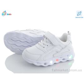 Фотография Кроссовки детские модные Весна/осень H6111-2 LED (8 пар р.26-31) "BBT" недорого оптом от прямого поставщика
