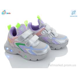 Фотография Кроссовки детские модные Весна/осень H6081-5 LED (8 пар р.26-31) "BBT" недорого оптом от прямого поставщика