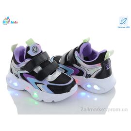 Фотография Кроссовки детские модные Весна/осень H6081-6 LED (8 пар р.26-31) "BBT" недорого оптом от прямого поставщика