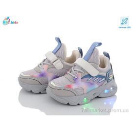 Фотография Кроссовки детские модные Весна/осень H6076-3 LED (8 пар р.22-27) "BBT" недорого оптом от прямого поставщика