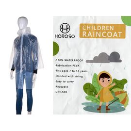 Дощовик дитячий унісекс YJ92 white р.one size "Horoso clothes" недорого оптом від прямого постачальника