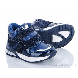 Черевики дитячі зручні Весна/осінь A05-1 navy (8 пар р.21-26) "С.Луч" недорого оптом від прямого постачальника