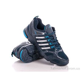 Кросівки чоловічі модні Весна/осінь V6653-2 navy-l.blue (8 пар р.47-50) "Veer-Demax" недорого оптом від прямого постачальника