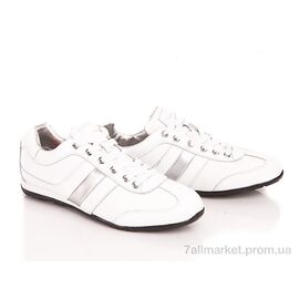 Кросівки чоловічі модні Весна/осінь A8010 white (8 пар р.41-46) "Veer-Demax" недорого оптом від прямого постачальника