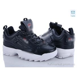 Фотография Кроссовки женские модные Весна/осень FA98 black-white (8 пар р.36-41) "CR" недорого оптом от прямого поставщика