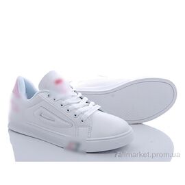 Кросівки жіночі модні Весна/осінь F90L white-pink (8 пар р.35-40) "CR" недорого оптом від прямого постачальника