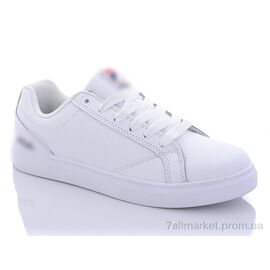 Фотография Кроссовки женские модные Весна/осень F01 біло-синій (8 пар р.37-41) "CR" недорого оптом от прямого поставщика