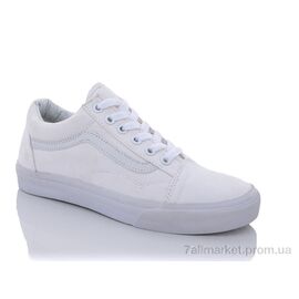 Фотография Кеды женские стильные Весна/осень V150-2 белый (8 пар р.36-41) "CR" недорого оптом от прямого поставщика