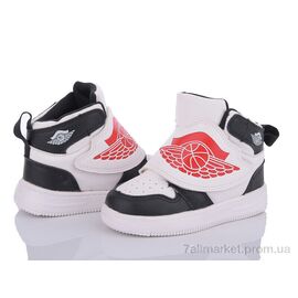 Фотография Кроссовки детские модные Весна/осень KJ06 black-white (8 пар р.25-30) "Style-baby-Clibee" недорого оптом от прямого поставщика