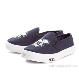 Фотография Слипоны детские без шнурков Весна/осень 2850-001 микки синий (8 пар р.26-30) "DeMur" недорого оптом от прямого поставщика